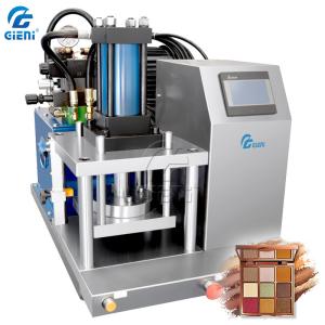 China Hydraulic Type Cosmetic Powder Press Compacting Machine With Touch Screen factory