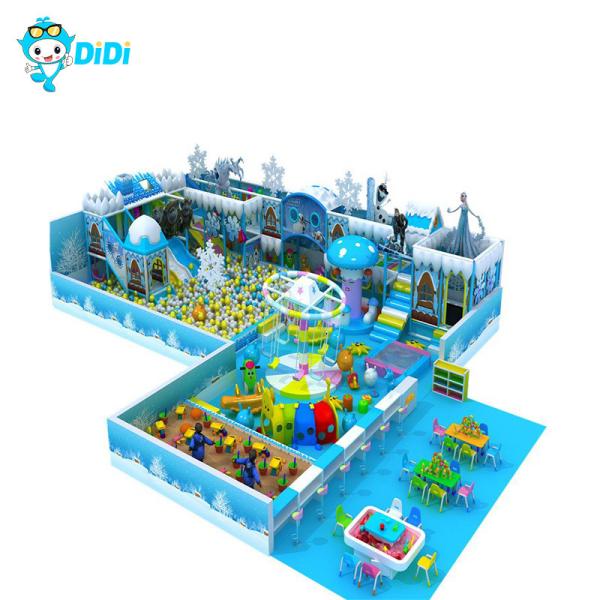 Custom Snow Themed Indoor Playground with 100+ Passenger Capacity and 8FT Frame
