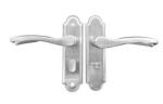 Interior Safe Door Locks Handle Set Polished Stainless Steel Screw Mounted