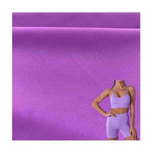 China Knitted Jersey Anti-Static 81% Nylon 19% Spandex Stock Lot for Knitted Yoga Set Fabric factory