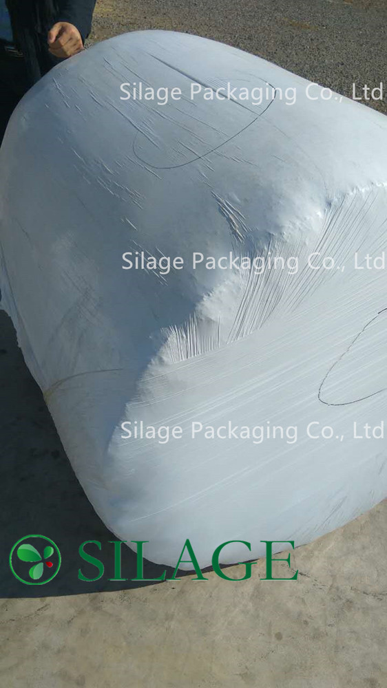 White Color Silage Wrap Film 750mm for Large Round Baler