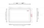 19" 18.5" inch capacitive touch screen advertising display interactive retail