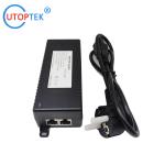 10/100/1000/2500Mbps 60W Gigabit 2.5G Standard POE Injector 802.3af/at/bt PoE