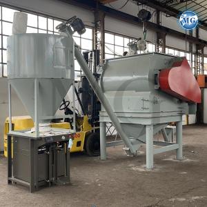 China Energy Saving Dry Mix Powder Mortar Mixing Plant With Twin Double Shaft Paddle Mixer factory