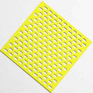 China Powder Coated Slotted Hole Perforated Sheet For Panel Fence factory
