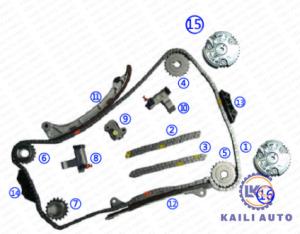 China TOYOTA 4Runner FJ Cruiser VVT Timing Chain 13506-31010 174L 13550-31010 factory