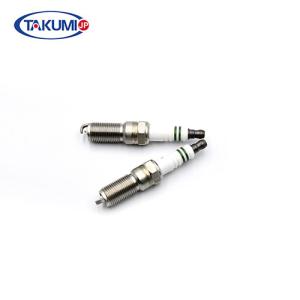 China J Electrode Motorcycle Spark Plugs Multi - Ribs Insulator Nickel Plated Housing factory