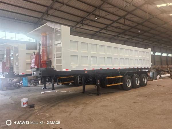 3 Axles Heavy Duty Rear Tipper Dump Truck Semi Trailer 24hour Online Service