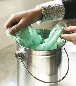 China 100 % Biodegradable Disposable Bags 35 X 50 Cm High Capacity OEM Service factory