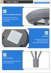 50W LED Post Top Lamp for Europe Type Villa Garden with 3/5 and 4000K Color