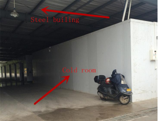 Large Span Pre Engineered Steel Warehouse Prefabricated Steel Structure Cold Room Storage