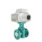Cast Steel DN25 Ball Valve A216 Wcb Anti Corrosion Electric PTFE Lined Ball