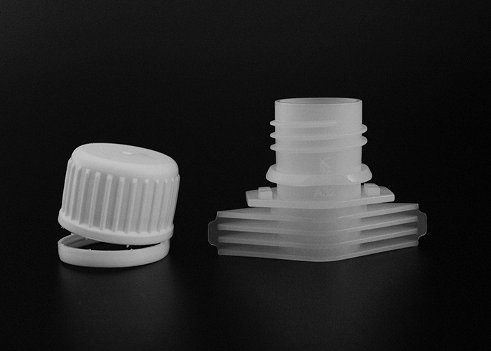 Food Grade Plastic Stand Up Pouch Spout Caps Blue Color Diameter 16mm