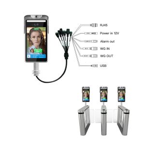 China Contactless Fever Screening Kiosk Face Thermal Scanner With Facial Recognition factory