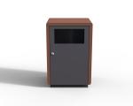 Outdoor Commercial Garbage Bin And Park Rubbish Bin Wood Ashtray Dustbin For