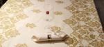 high qlty disposable soft luxury water proof table cover for party and hotel