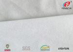 Wrinkle Free Brushed Poly Jersey Fabric , White Swimwear Tricot Fabric