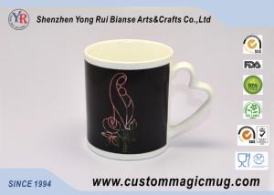 China 300 ml Bright Custom Magic Photo Mugs , Magical Gift Coffee Mugs factory
