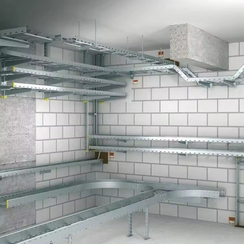 Lightweight Rectangular Various Accessories Aluminum Cable Tray For Easy Installation
