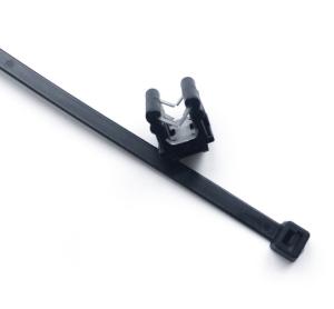 China PV Edge Solar Panel Cable Wire Organizer Metal Cable Clips 4.8mm Width factory