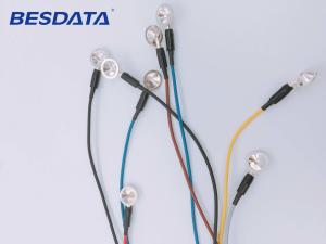 China Coated Gold / AgCl / Pure Silver / Sintered EEG Electrode For Brain Wave Electric Activity factory