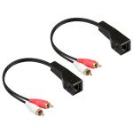 Cat7 Cat8 Custom Wire Assemblies Stereo 2 RCA To Stereo 2 RCA Bare Copper