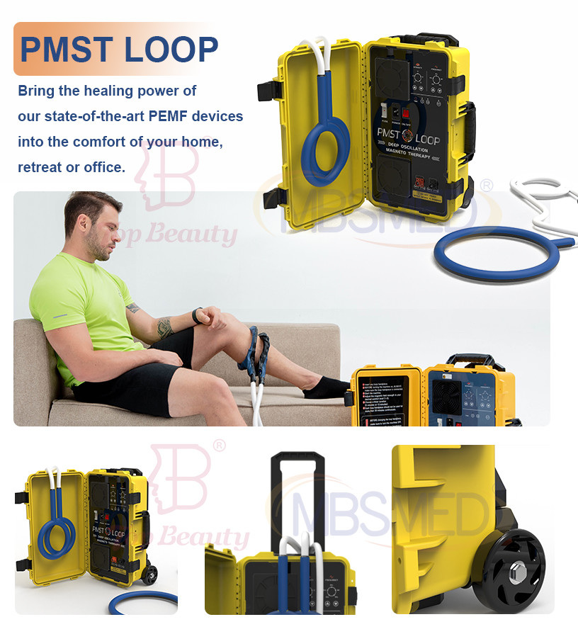 Pmst Double Loop For Human Physical Therapy Physio PEMF Magnetic Therapy Device Machine For Frozen Shoulder Pain Relief