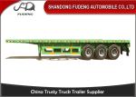 3 axle 40ft container 60Ton flatbed trailer price with mechanical suspension