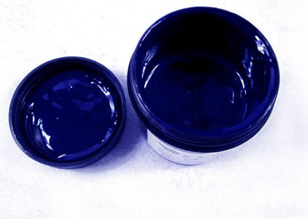 Base Mix Ratio Solder Resist Mask , Blue Color Photosenstive / Photo Curing