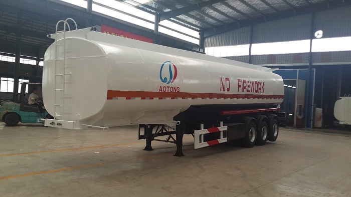 Saudi Arabia Aramco 5454 Aluminum Alloy Fuel Tank Semi Trailer with 50000liter Capacity