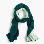 Casual Wear Two Tone Cashmere Scarf , Ladies Thick Knit Scarf For Winter