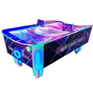 China Plastic Coin Operated Curved Arcade Air Hockey Table machine Video Games Simulator factory