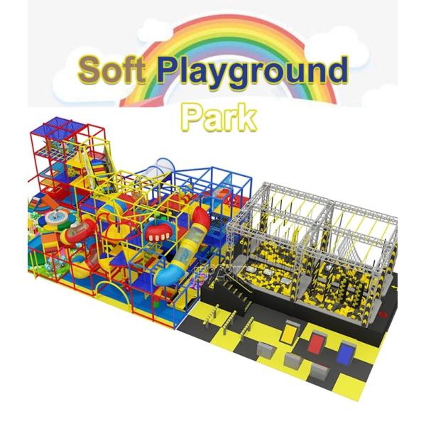 Children Indoor Playground Equipment Trampoline Fun Indoor Playground Kids Play Area