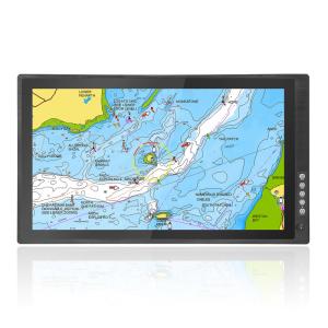 China Fishing Boats, Sailboats, Yachts Sailing Navigation Second Screen 24 Inch 1000nits Sunlight Readable Touch Monitor factory