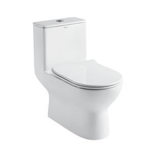 China Siphon Flush 1.1 Gpf Elongated Round One Piece Toilets D707×W370×H715mm factory