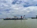 Customizable Dredging Vessel Red Color For Waterway Maintenance And Construction