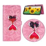 Iphone, Samsung flowing heart wallet leather case, Iphone Xs Max wallet leather
