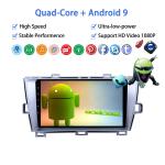 9" Touch Screen Android 9.0 GPS Navigation For Toyota Prius LHD 2010-2015 Car