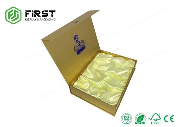 Custom Logo Printed Luxury Magnetic Closure Rigid Cardboard Gift Box With Velvet