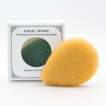 Customized Logo Tear Drop Exfoliating Konjac Sponge 2.5cm Thick