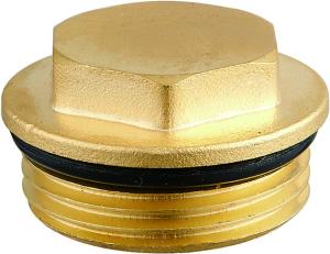 China 6006 Manifold End Parts Hot Forged Stopper Male Threaded attached with Self Sealing O Ring factory