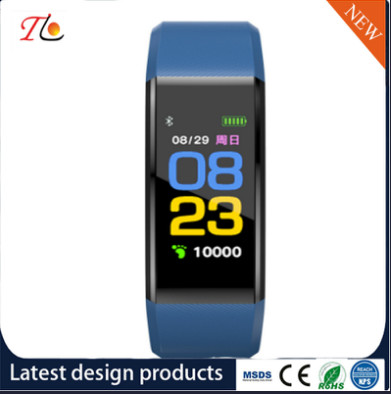 Smart Watch Silicon Wrist Watch with Color Screen Health Monitoring Exercise Tracking Sleep Analysis Pedometer Remote