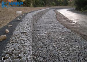 China Galvanized Gabion Wall Baskets , Stone Cage Wall For Construction Road Protection factory