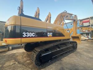 China 30t Second Hand CAT 330CL Hydraulic Crawler Excavator 1.7m3 Bucket 35108kg factory