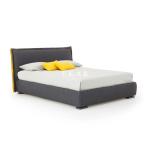 Modern Fabric Design Wooden Bed Frame Villa Bedroom Upholstered Bed