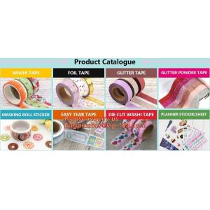 Colorful decorative masking washi paper tape custom printed DIY washi tape with