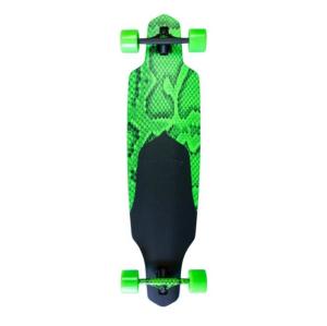 China OEM Dusters California Skateboards Channel Snakeskin Neon Green Longboard Complete Skateboard - 9.375&quot; x 38&quot; factory