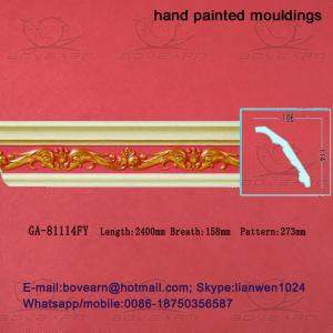 China hand painted relief moulded factory