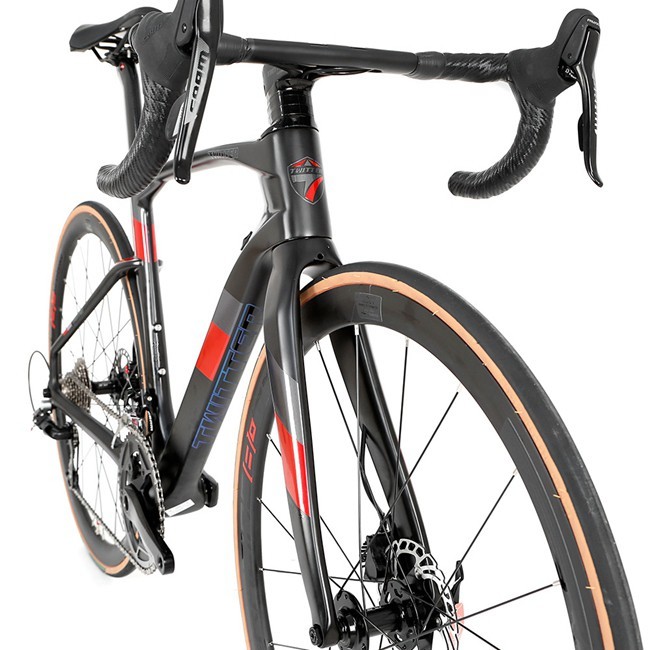 Twitter Carbon Fiber Road Bike 50mm Carbon Wheels thru axle disc brake