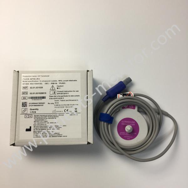 EDAN US Transducer MS3-109301(B) 12 Ultrasound Crystals 1MHz Purple REF#02.01